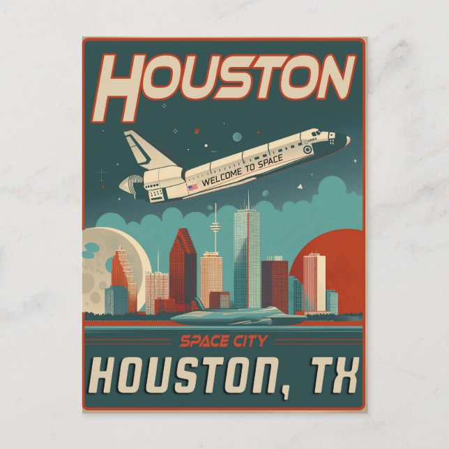 Postal Houston, Texas - Vintage (Anverso)
