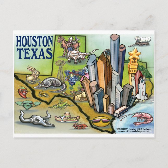 Postal Houston TX (Anverso)