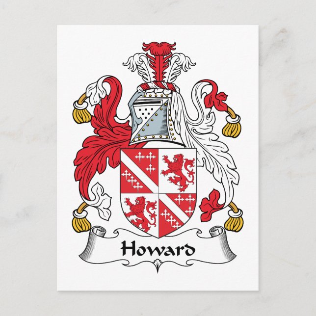 Postal Howard Family Crest (Anverso)