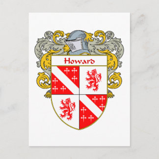 Postal Howard Irish Coat of Arms (Mantled)