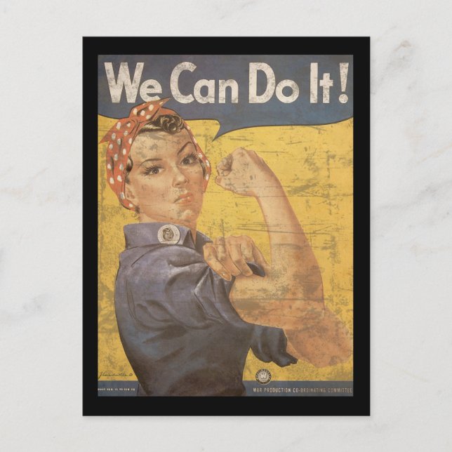Postal Howard Miller Podemos hacerlo Rosie the Riveter (Anverso)