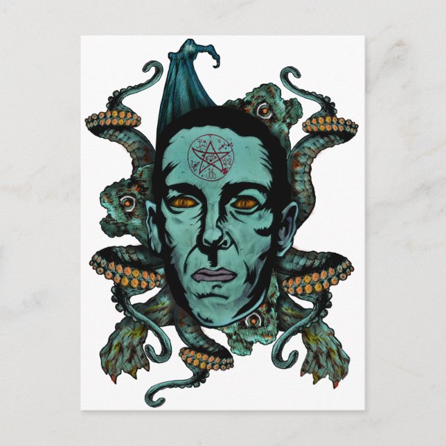 Postal Howard Phillips Lovecraft (Anverso)