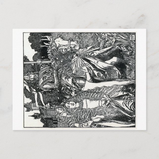 Postal Howard Pyles "King Arthur" (Anverso)