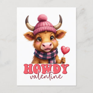 Postal Howdy Valentine