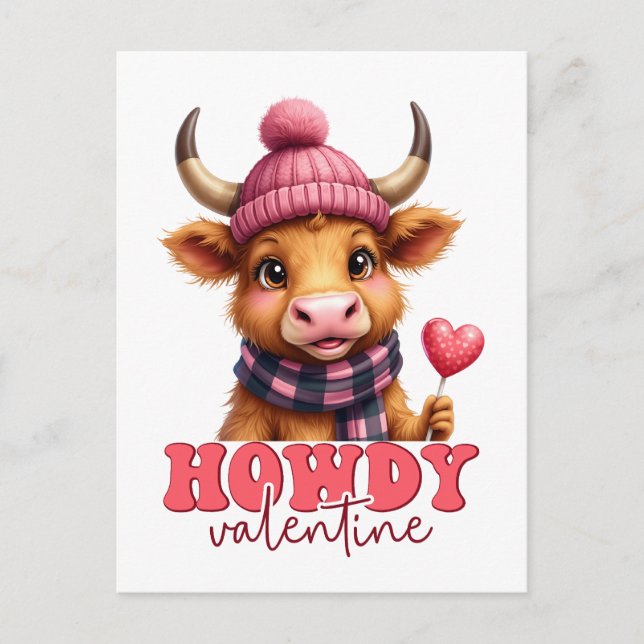Postal Howdy Valentine (Anverso)
