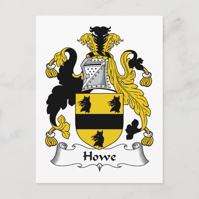 Postal Howe Family Crest (Anverso)