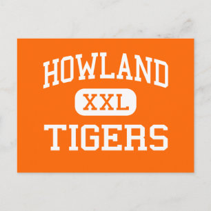 Postal Howland - Tigres - Escuela Secundaria - Warren Ohi