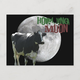 Postal Howlin Cow Moon