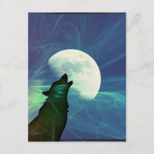 Postal Howling Moon