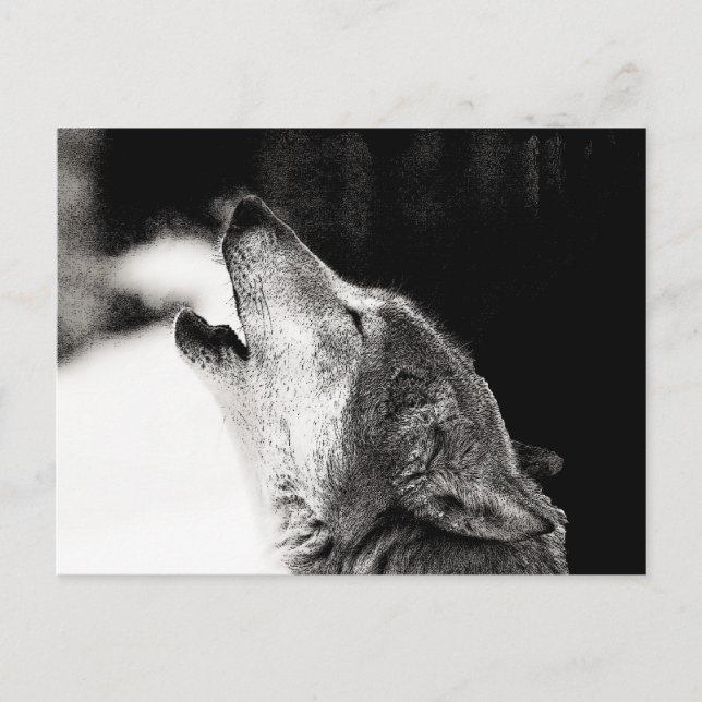 Postal Howling Wolf (Anverso)