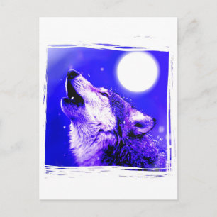 Postal Howling Wolf
