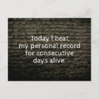 Hoy he vencido a mi chiste de récords personales