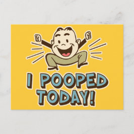 Postal Hoy Me Puse Humor De Toilet Gracioso