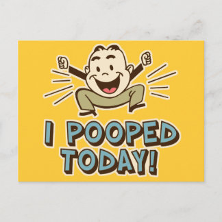 Postal Hoy Me Puse Humor De Toilet Gracioso