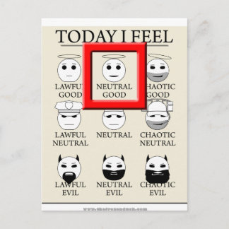 Postal Hoy me siento neutral