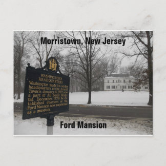 Postal HQ 1779-80 del General George Washington, Morristo
