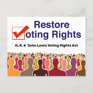 Postal HR4 Ley de derechos de voto de John Lewis