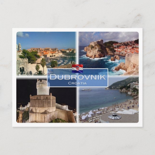 Postal HR Croacia - Dubrovnik - (Anverso)