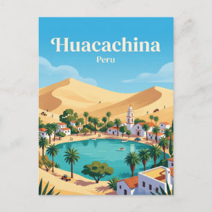 Postal Huacachina Perú