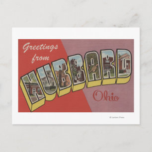 Postal Hubbard, OhioGrandes Escenas De LetraHubbard, OH