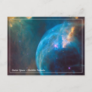 Postal Hubble & Bubble Nebula - Espacio exterior (postale
