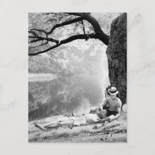 Postal Huckleberry y Tom