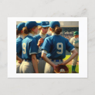 Postal Huddle de béisbol,