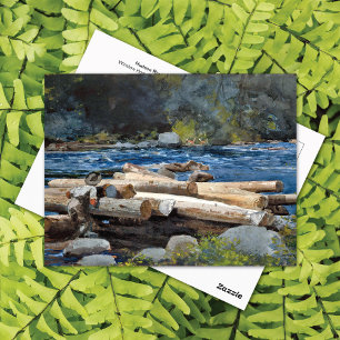 Postal Hudson River Adirondacks Winslow Homero