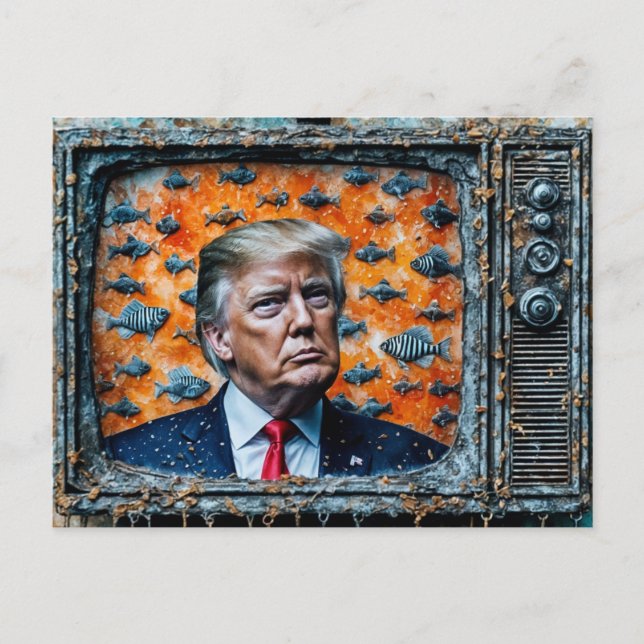 Postal Huele a pescado (Anverso)