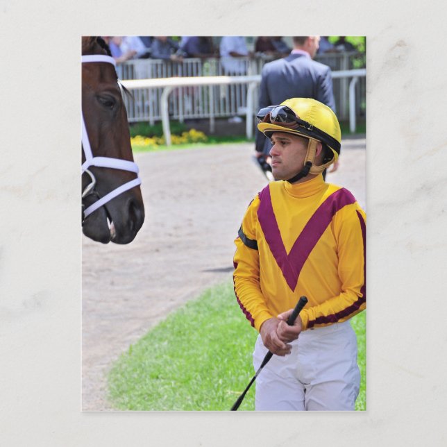 Postal Huelga de Javier Castellano y Elena (Anverso)