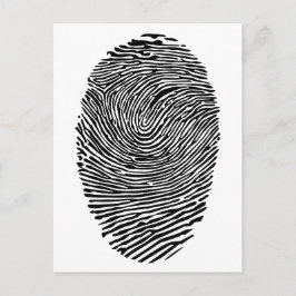 Postal Huella dactilar del pulgar 