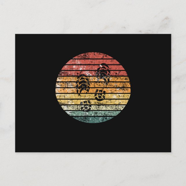 Postal Huella de los botes de senderismo (Anverso)