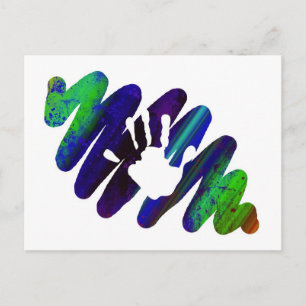 Postal huella de mano