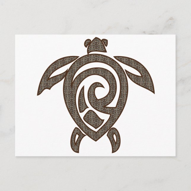 Postal Huella de tortuga (Anverso)