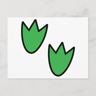 Postal Huellas de dinosaurio