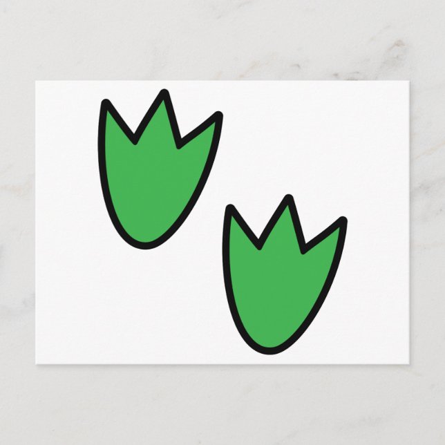 Postal Huellas de dinosaurio (Anverso)