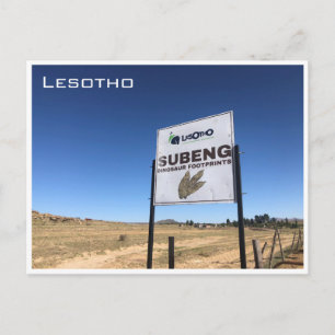 Postal huellas de los dinosaurios de subeng