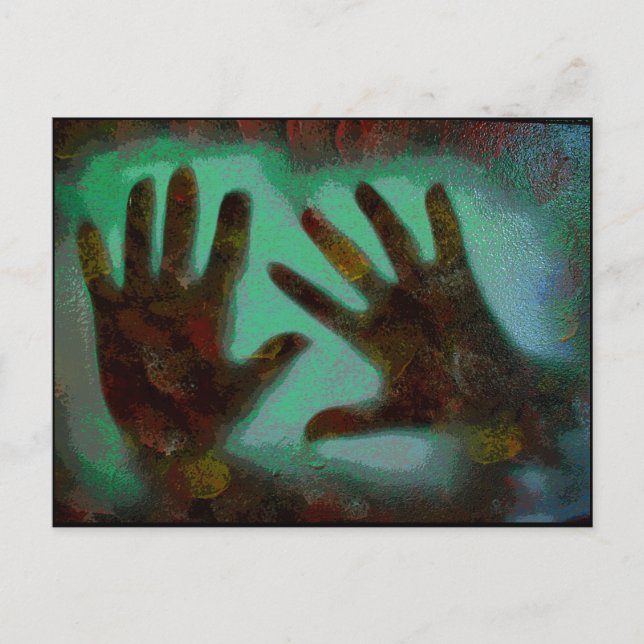 Postal Huellas de mano (Anverso)