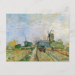 Postal Huerto en Montmartre por Vincent van Gogh