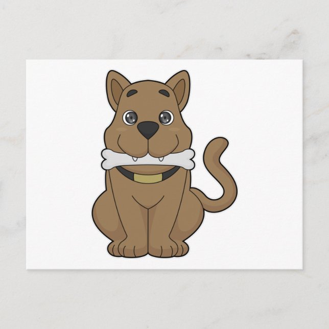 Postal Hueso de perro (Anverso)