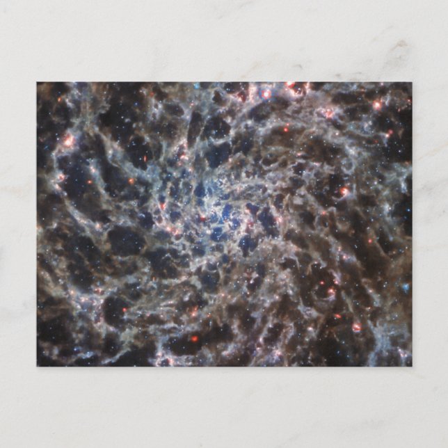 Postal Huesos de Galaxy IC5332 de JWST (Anverso)