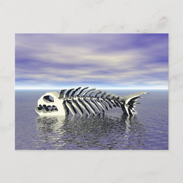 Postal Huesos de peces (Anverso)