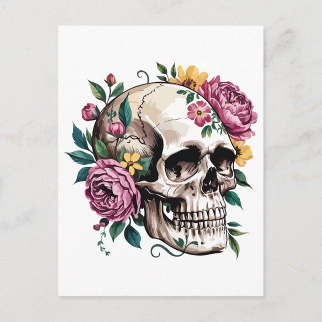 Postal Huesos y botánica (Anverso)