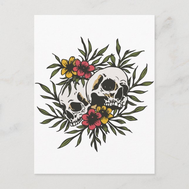Postal Huesos y botánica (Anverso)
