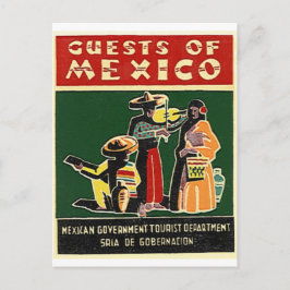 Postal huéspedes de méxico