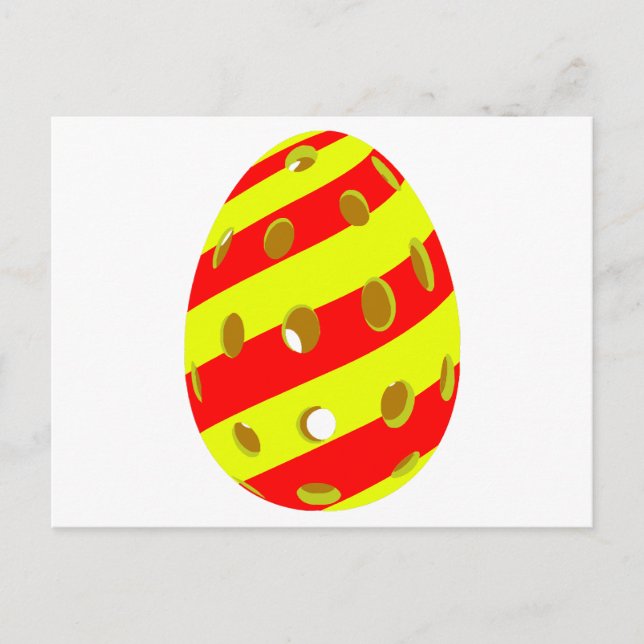 Postal Huevo de Pascua de Baloncesto (Anverso)