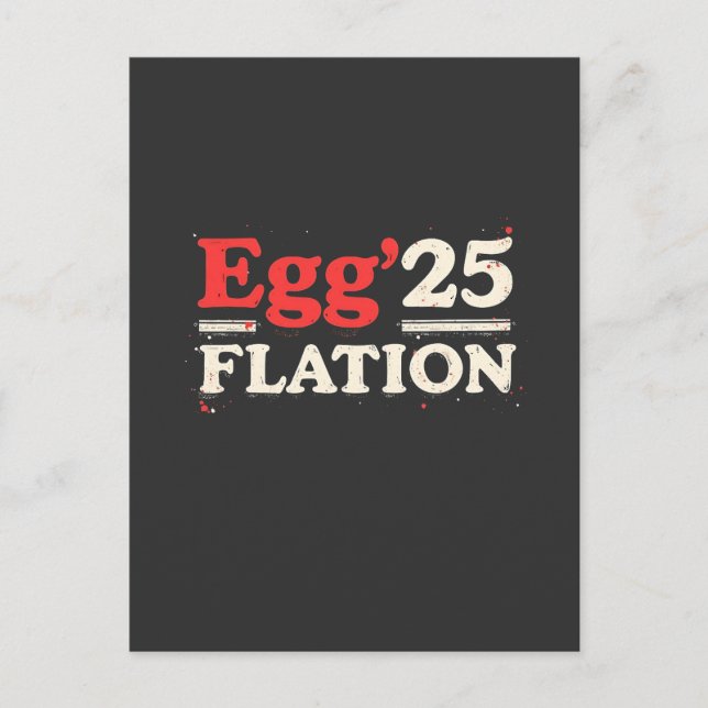 Postal Huevo Flation 25 Funny Easter Economy (Anverso)