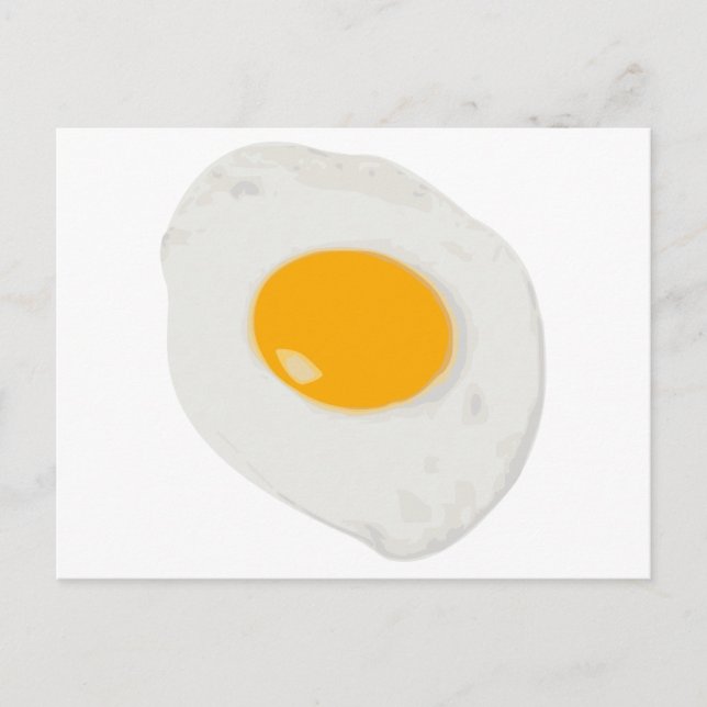 Postal Huevo frito Sunny Side Up (Anverso)