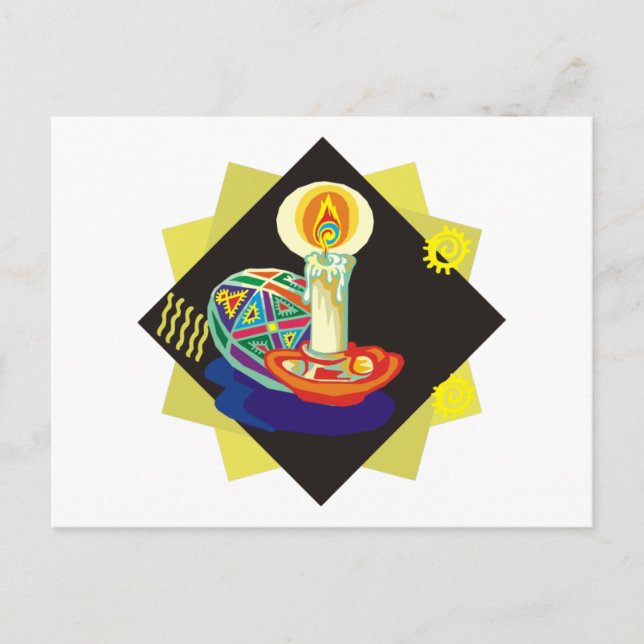 Postal Huevo pintado de Ucrania (5) (Anverso)