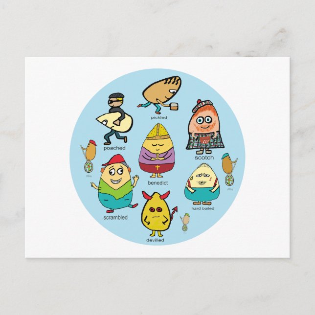 Postal Huevo Puns (Anverso)